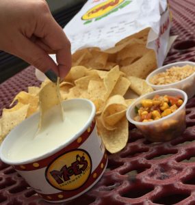 The Moe's Queso from the secret menu at Bradley University.