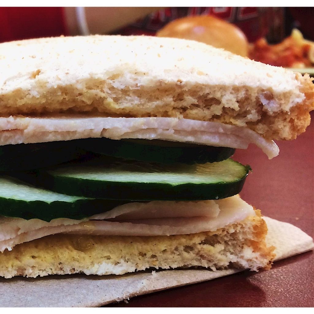The cucumber sandwich from the secret menu at Bradley University. 