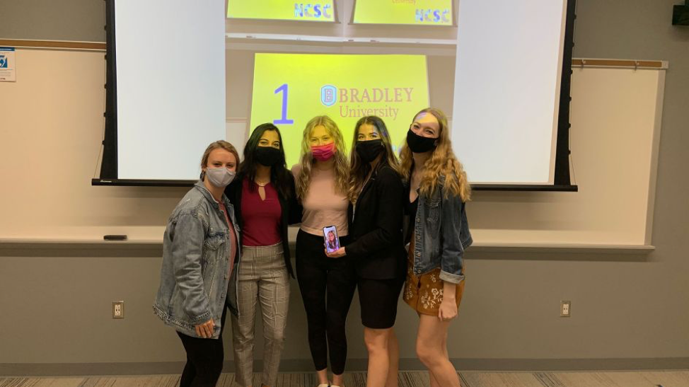 Bradley University 2020 winning Sales Team.